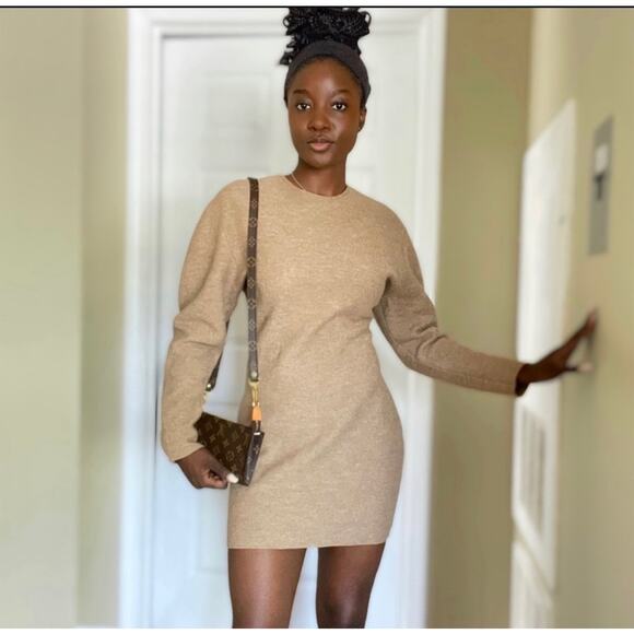 ZARA BLOGGER FAVORITE 100% WOOL DRESS LIMITED EDITION - Picture 5 of 10